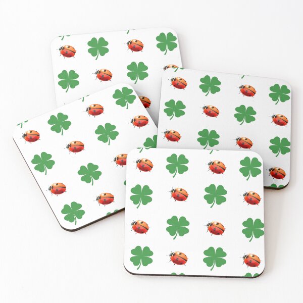 Item preview, Clovers and ladybirds designed and sold by Dreamtodream.