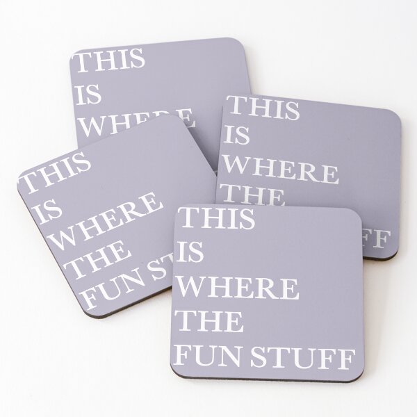 Item preview, Rose quartz "THIS IS WHERE THE FUN STUFF HAPPENS" designed and sold by bschwarz23.