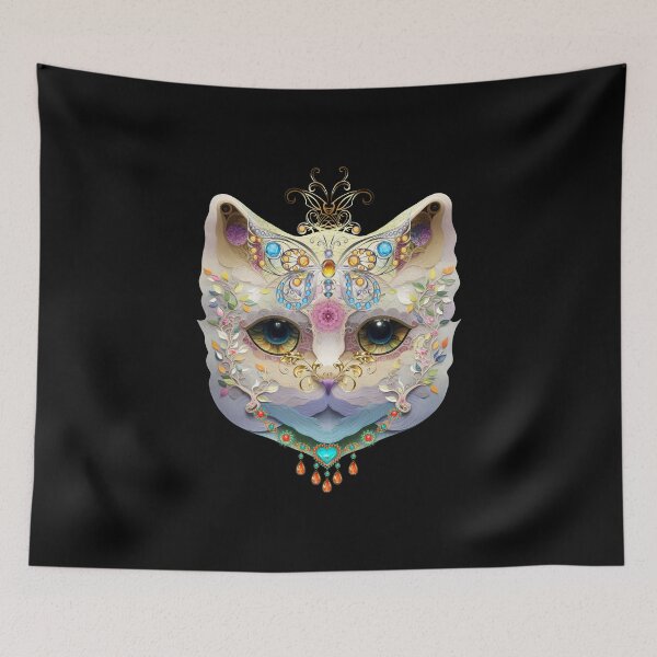 Item preview, Mystical masquerade cat in jewelry designed and sold by GorinART.