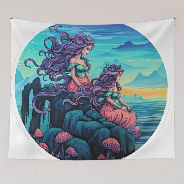 Item preview, irs with purple hair look into the water designed and sold by abmkf.