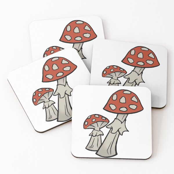 Item preview, Red Topped Mushrooms designed and sold by castlekeepart.