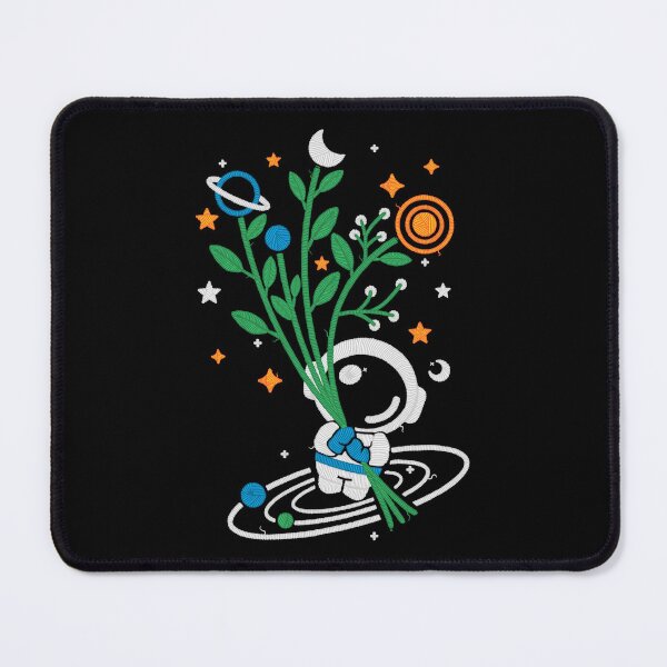 Item preview, Astronaut flowers embroidery patch designed and sold by NemiMakeit.