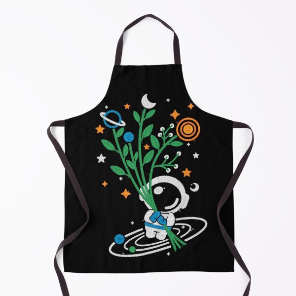 Item preview, Astronaut flowers embroidery patch designed and sold by NemiMakeit.