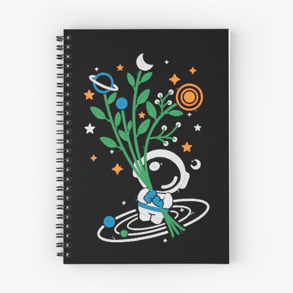 Item preview, Astronaut flowers embroidery patch designed and sold by NemiMakeit.