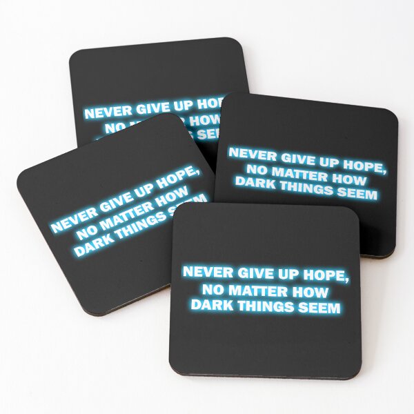 Item preview, Never Give Up Hope, No Matter How Dark Things Seem designed and sold by VaderXBricks.