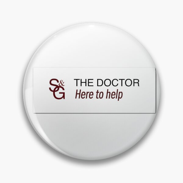 Item preview, The Doctor’s Nametag designed and sold by Littlelfgirl.