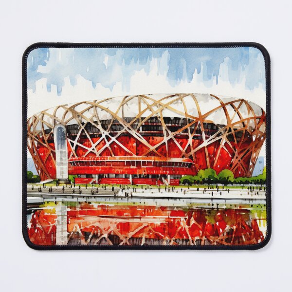Item preview, A Watercolor Design of Beijing National Stadium - China designed and sold by Sketch-Shack.