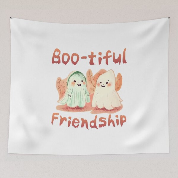 Item preview, BOO-TIFUL FRIENDSHIP Spooky Pals, friendly ghost | halloween, cute, ghosts, scary, funny, horror designed and sold by Astraphic.