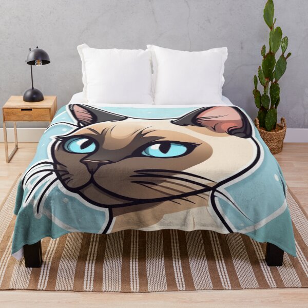 Item preview, Purr-fectly Adorable: Siamese Cute Cat Art for Loving Cat Parents Mom and Dad Blue designed and sold by shypixels.