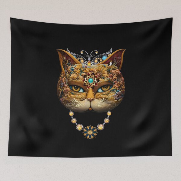 Item preview, Mystical masquerade cat in jewelry designed and sold by GorinART.