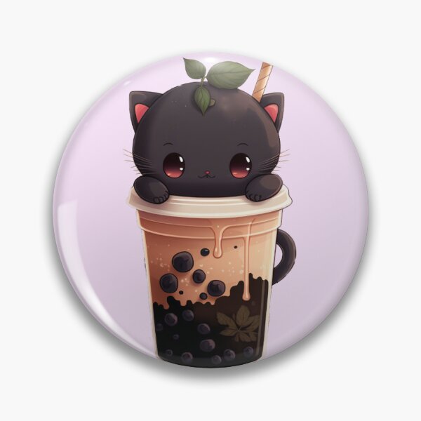 Item preview, Chibi style bubble tea cute cat designed and sold by Acim0.