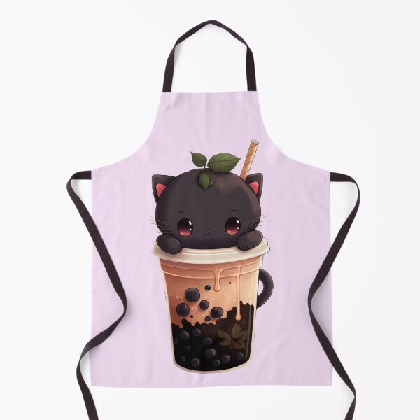 Item preview, Chibi style bubble tea cute cat designed and sold by Acim0.