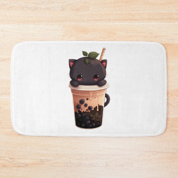 Item preview, Chibi style bubble tea cute cat designed and sold by Acim0.