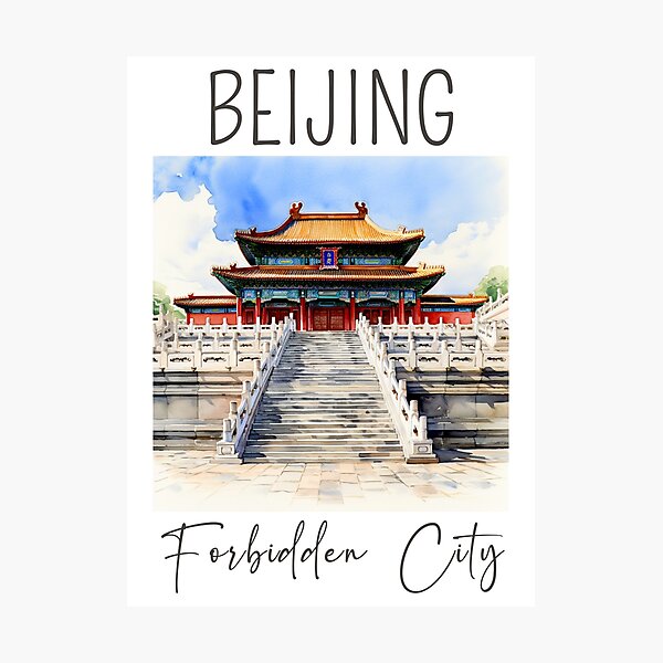 Item preview, A Watercolor Design of Beijing Forbidden City - China designed and sold by Sketch-Shack.