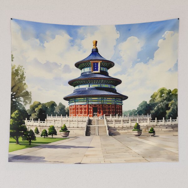 Item preview, A Watercolor Design of Beijing Temple of Heaven - China designed and sold by Sketch-Shack.