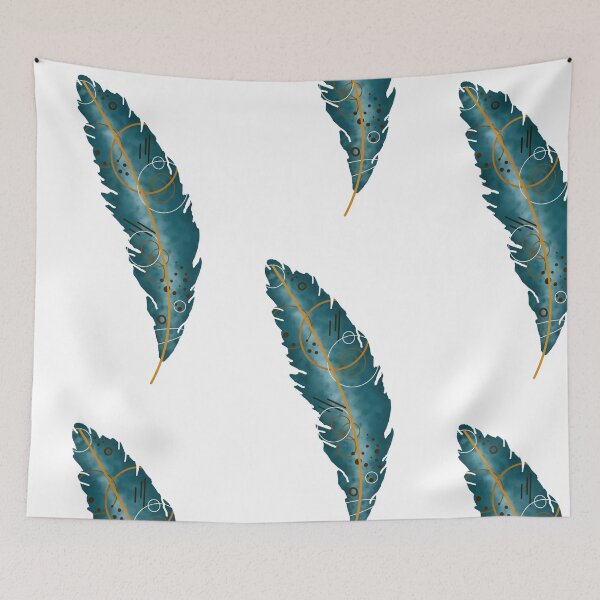 Item preview, Blue feather designed and sold by NicoleFehrArt.
