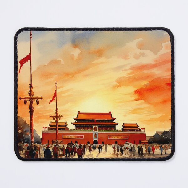 Item preview, A Watercolor Design of Beijing Tiananmen Square - China designed and sold by Sketch-Shack.