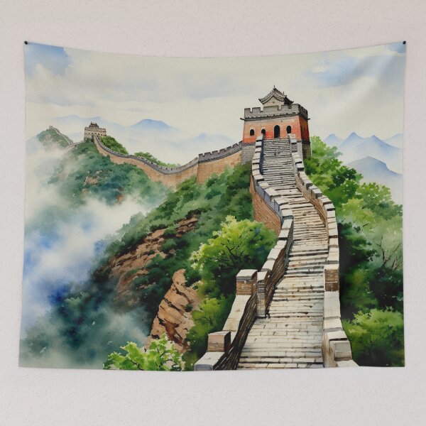 Item preview, A Watercolor Design of The Great Wall of China - China designed and sold by Sketch-Shack.