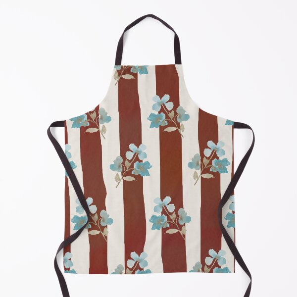 Artikelvorschau, rot und weiß gestreift mit blauen Blumen entworfen und verkauft von spitfirehart.