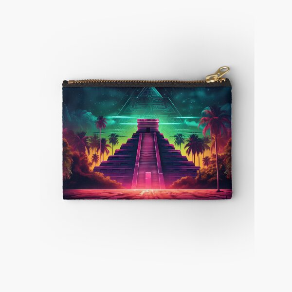 Artikelvorschau, „Chichen Itza: Umrissene Neon- und Argonbeleuchtung hell“ entworfen und verkauft von Art-Vortex-fr.
