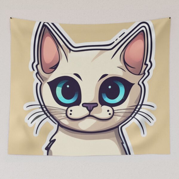 Item preview, Meow Magic: Siamese Cat Art for Cat Parents, Mom, Dad, Lovers and Feline Fanatics designed and sold by shypixels.