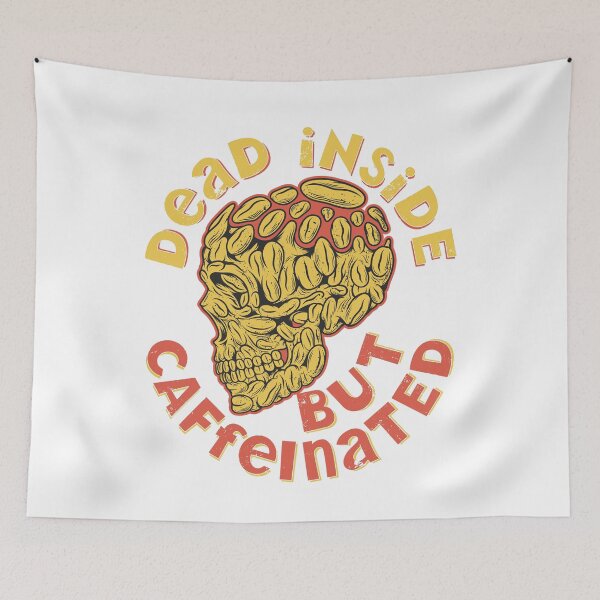 Item preview, Dead Inside But Caffeinated, Classic T-shirt designed and sold by ArtIlusshop.