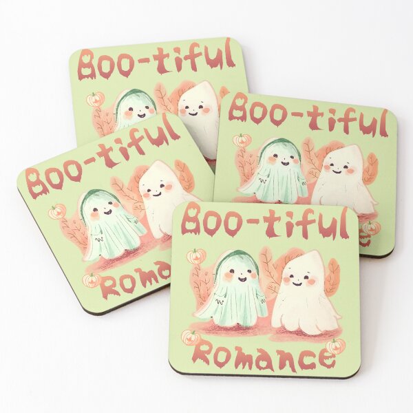 Item preview, BOO-TIFUL ROMANCE Spooky Pals, friendly ghost | halloween, cute, ghosts, scary, funny, horror designed and sold by Astraphic.