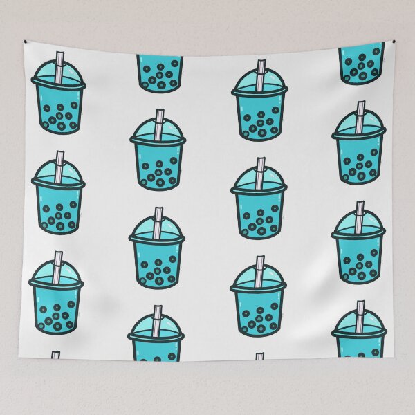 Item preview, Light Blue Boba designed and sold by Nugget's Illustrations.