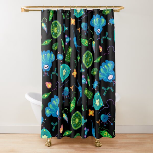 Phytoplankton Shower Curtain