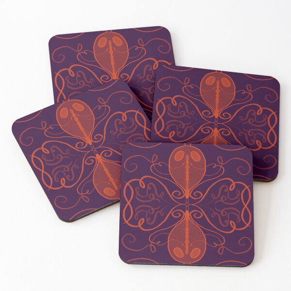 Item preview, Victorian Giardia (orange & purple) designed and sold by PaganArtisan.
