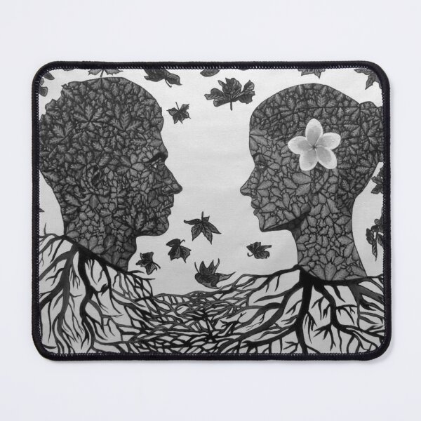 Item preview, Nurturing Life: Embracing Greenery for Our Survival Greyscale designed and sold by MubaraksArt.