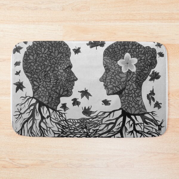 Item preview, Nurturing Life: Embracing Greenery for Our Survival Greyscale designed and sold by MubaraksArt.