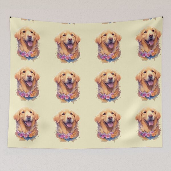Item preview,  Golden Retriever Puppy Campfire Comic Cartoon  designed and sold by Petsthetic.