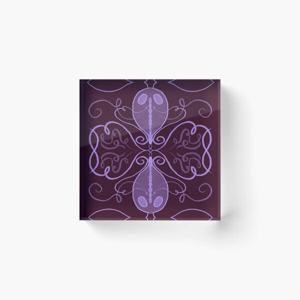 Item preview, Victorian Giardia (periwinkle & burgundy) designed and sold by PaganArtisan.