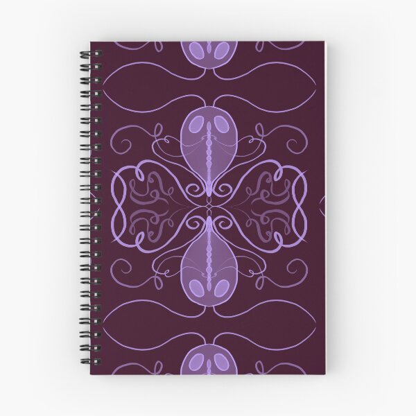 Item preview, Victorian Giardia (periwinkle & burgundy) designed and sold by PaganArtisan.