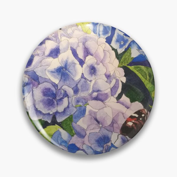 Item preview, Blue hydrangeas watercolour painting  designed and sold by esvb.