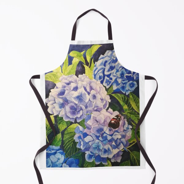 Item preview, Blue hydrangeas watercolour painting  designed and sold by esvb.