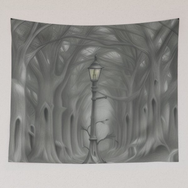 Item preview, The lamppost in the forest designed and sold by Glenbobagins.