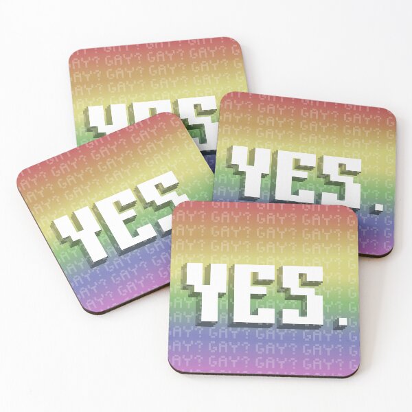 Item preview, Gay? Yes. designed and sold by pinjann.