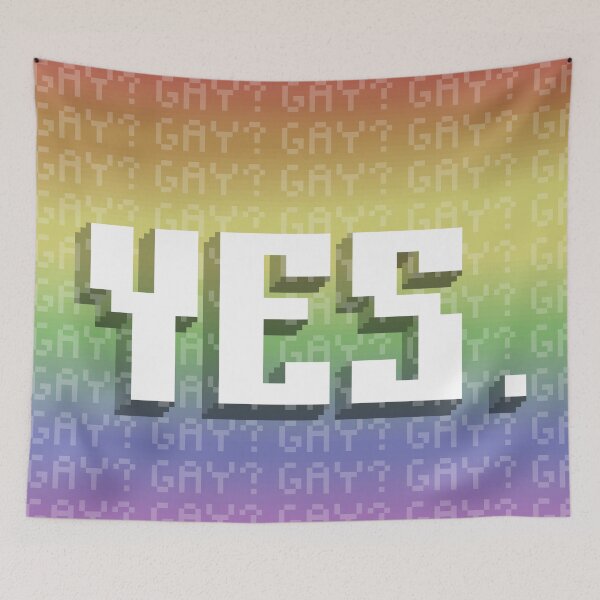 Item preview, Gay? Yes. designed and sold by pinjann.