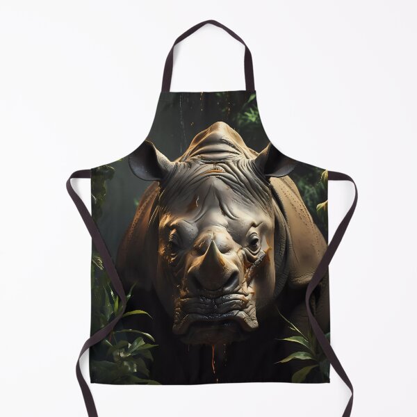 Item preview, "Journey into the Hyper-Real Forest: Rhino Encounter" designed and sold by Art-Vortex-fr.