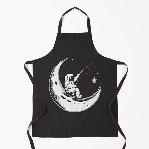 Item preview, vintage astronaut fishing star on space designed and sold by shaderepublic.