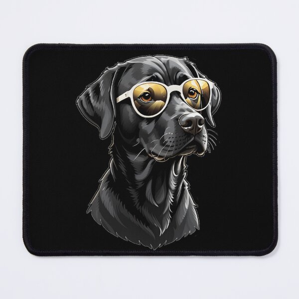Item preview, Black Lab with sunglasses designed and sold by Gilby-Designs.