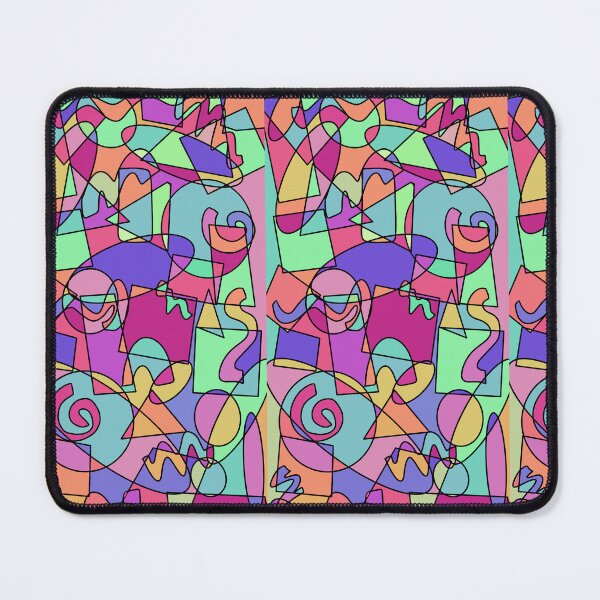 Item preview, Geometric Shapes Abstract Retro Pattern designed and sold by liindsayro.