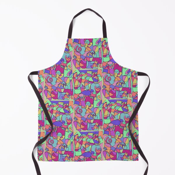 Item preview, Geometric Shapes Abstract Retro Pattern designed and sold by liindsayro.
