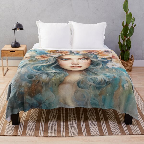 Item preview, Floral Elegance Portrait designed and sold by RedFinchPub.