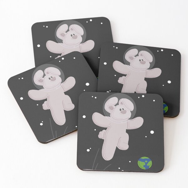 Item preview, Space Bunny on the Moon designed and sold by ToonyPineapple.