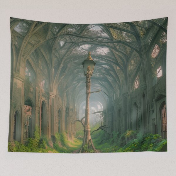 Item preview, New life. Lamppost in the wood designed and sold by Glenbobagins.
