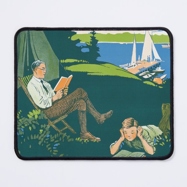 Item preview, Take along a book - camping poster designed and sold by Vintage8.