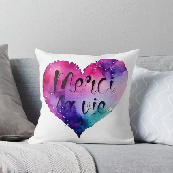 Aperçu de l'œuvre Artistique Merci la Vie Coeur créée et vendue par EmeraldeaArt.